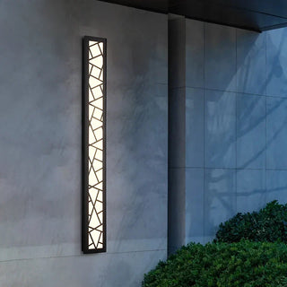 Modern black iron outdoor wall sconce — IP65 waterproof LED lamp