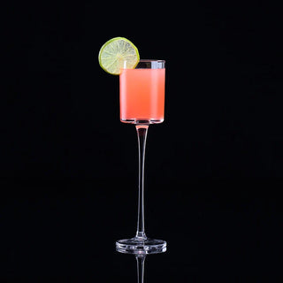 luxury crystal champagne flutes elegant drinkware 4-piece angle view