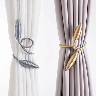 curtain tiebacks strong alloy belts plush polyester drapery holders showcase view