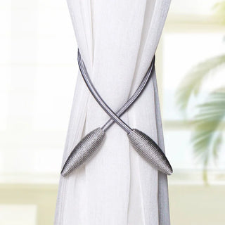 curtain tiebacks strong alloy belts plush polyester drapery holders feature view