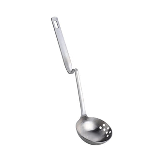 multi-function soup spoon stainless steel designer kitchen utensil hemma home angle view