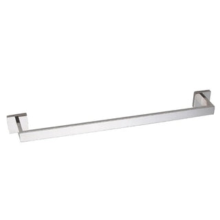 chrome wall mounted stainless steel modern towel rack bathroom space saving front view