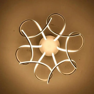 Contemporary Ceiling Light – Modern Flower Shape Soft LED Lamp for Living Room