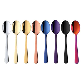 napoli dessert spoon set 10 piece stainless steel kitchenware utensils close-up