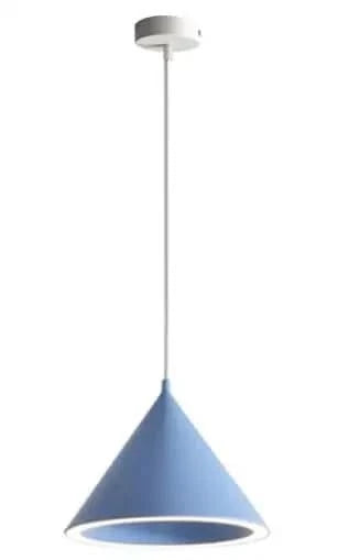 Cone Pendant Lamp – Modern LED Hanging Light With Colorful Pastel Lampshade