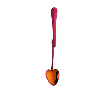 heart shape dessert spoons luxury paris cutlery set stainless steel eco-friendly angle view