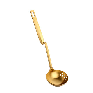 multi-function soup spoon stainless steel designer kitchen utensil hemma home front view