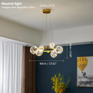 Modern Pendant Light – Elegant LED Metal Fixture with Cord Hanging Design