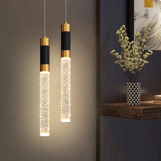 LED Pendant Light – Modern Indoor Pendant Light with Metal Finish & Clear Diffuser