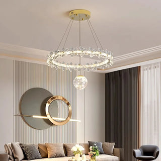 Designer Ceiling Light – Luxury Crystal Ceiling Light with Warm Ambient Lighting