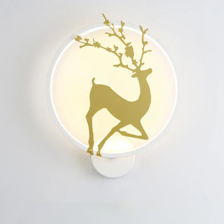 Natural Style Wall Light – Stylized Deer Motif Lighting with Soft Glow Ambiance