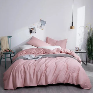 egyptian cotton bedding premium pink bedding set soft 600tc luxury sheets front view