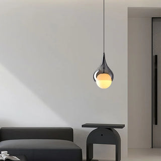Geometric Pendant Light – Modern Gold Finish LED Lamp for Living Room Lighting