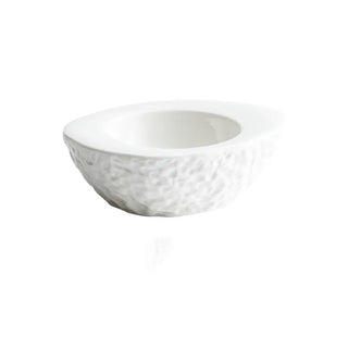 ceramic bowl earthworks handcrafted porcelain egg shaped luxury dining dish front view