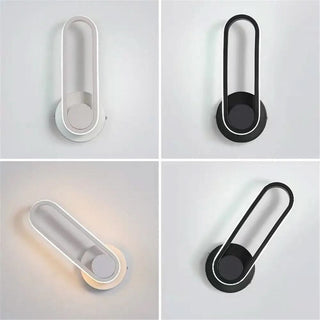 Minimalist Wall Light – Adjustable LED Lighting | Aluminum Wall Sconce, Warm & Cool White
