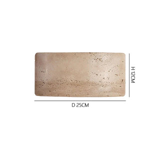Stone Wall Sconce – Natural Stone Outdoor Wall Light for Covered Terrace