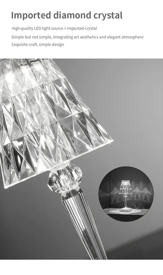 Modern crystal lamp setting — K9 LED warm chandelier
