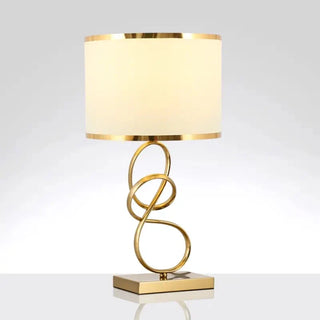 Gold Bedside Lamp – Modern Table Lamp with Dimmable LED & Touch Control Lighting