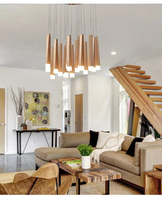 Nordic Wooden Pendant Light – Modern Wood Pendant Lighting for Bars & Restaurants