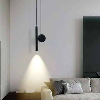 Modern Pendant Light – Elegant Pendant Fixture with Fluid Line Suspension and Opal Glass