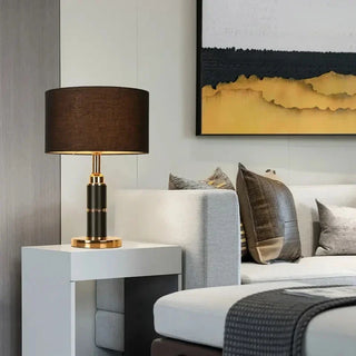 Nordic Bedside Lamp – Minimalist Vertical Silhouette with Warm Ambient Light