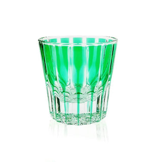 vintage style glass tumbler, colorful glassware for dining
