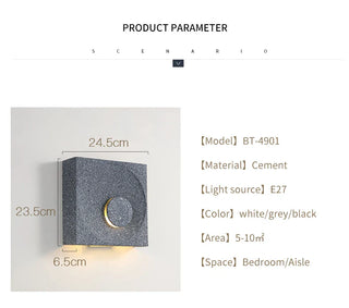 Modern Ceramic Wall Light – Minimalist Wall Light Fixture | Warm Ambient Lighting