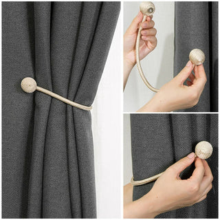 magnetic curtain tieback elegant polyester curtain holders fiamma neri wide view