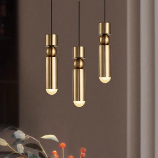 Copper Pendant Light – Modern Pendant Light With LED Warm Ambient Lighting