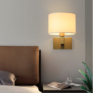 LED Fabric Wall Light – Adjustable Reading Lamp With Soft Lampshade & Warm Frame