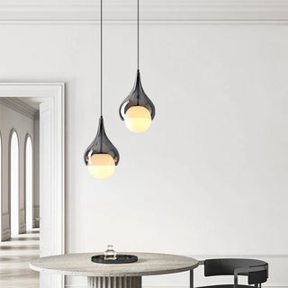 Geometric Pendant Light – Modern Gold Finish LED Lamp for Living Room Lighting
