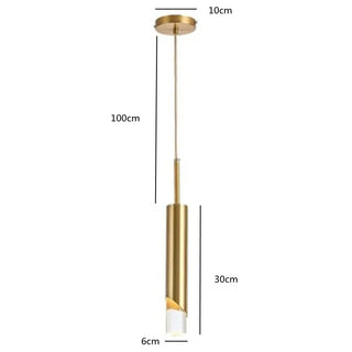 Gold Aluminum Pendant Light – Modern LED Hanging Lamp for Elegant Interior Lighting
