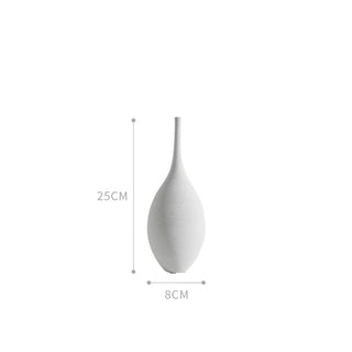 scandinavian vase modern ceramic porcelain black white minimalist decor set view