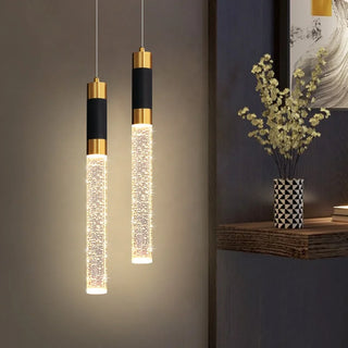 LED Pendant Light – Modern Indoor Pendant Light with Metal Finish & Clear Diffuser