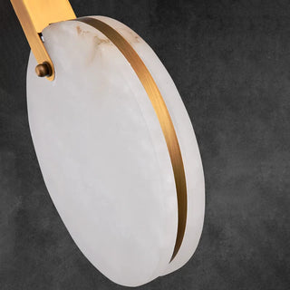 Copper Marble Chandelier – Modern Ceiling Light With Warm Ambient Lighting