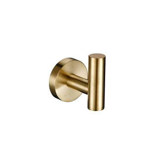 bathroom wall hook modern stainless steel black gold chrome finish front view