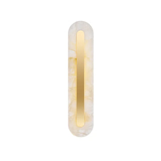 Copper Marble Wall Light – Alabaster LED Lamp with Soft Diffused Glow