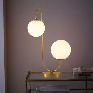 Handmade Table Lamp – Modern Decorative Lighting with Adjustable LED & Elegant Gold Finish