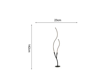 Modern Floor Lamp – Two Branch Adjustable Color Temperature Dimmable LED Light