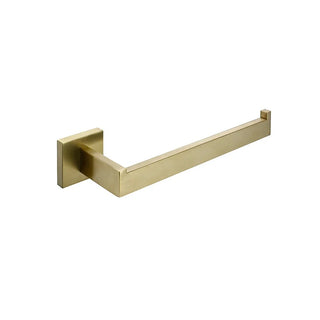 gold towel rack brushed gold hardware stainless steel bathroom accessory front view
