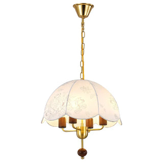 Minimalist Pendant Light – Natural Wood Lamp with Fabric Lampshade for Cozy Room Illumination