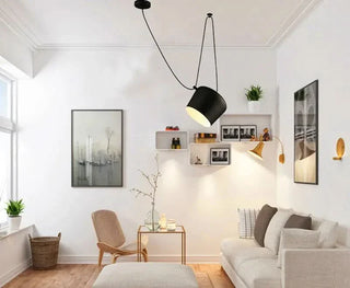 Industrial Pendant Light – Modern Metal Hanging Lamp With E27 Bulb Fixture
