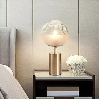 Adjustable Bedside Lamp – Modern Glass Lamp with Metal Frame & Soft Warm Glow