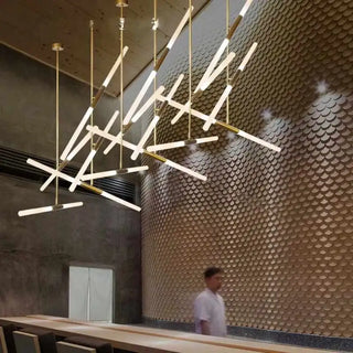 Gold Pendant Light – Modern Metal Pendant Lamp with Frosted Glass Diffuser