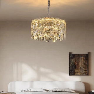 Contemporary Pendant Light – Modern Chandelier with Fluorescent Rings & Elegant Glow