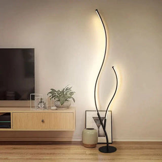 Modern Floor Lamp – Two Branch Adjustable Color Temperature Dimmable LED Light