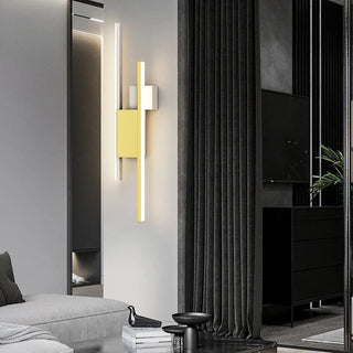 Contemporary Wall Light – Slim LED Wall Lamp | Geometric Black Aluminum Sconce