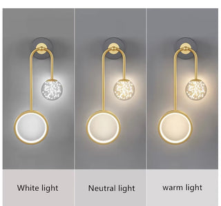 Slender Wall Light | Gold Finish Lighting - Natural Style Lamp by Lumavera