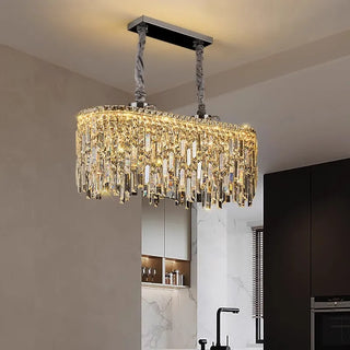 Contemporary Pendant Light – Modern Chandelier with Fluorescent Rings & Elegant Glow