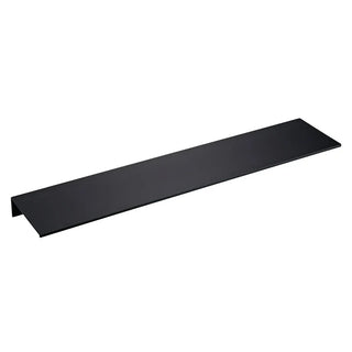black electroplated aluminum wall shelf kitchen storage minimalist organizer detail